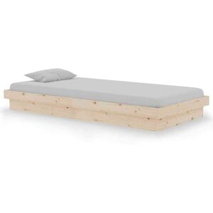vidaXL Bedframe massief hout 90x190 cm vidaXL Bedframe massief hout 90x190 cm