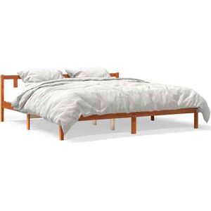 vidaXL Bedframe zonder matras massief grenenhout wasbruin 180x200 cm vidaXL Bedframe zonder matras massief grenenhout wasbruin 180x200 cm