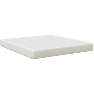 vidaXL Bedmatras met matras Crème 180 x 200 cm Stof vidaXL Bedmatras met matras Crème 180 x 200 cm Stof