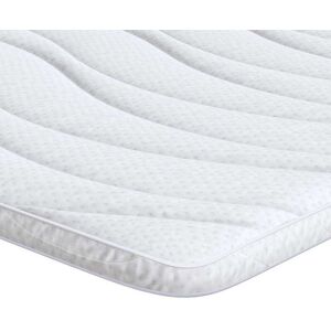 vidaXL Matras Topper Wit 80 x 200 cm Knit Stof vidaXL Matras Topper Wit 80 x 200 cm Knit Stof