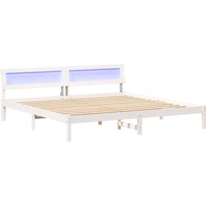 vidaXL Bedframe met hoofdeinde Wit 180 x 200 cm Massief grenenhout vidaXL Bedframe met hoofdeinde Wit 180 x 200 cm Massief grenenhout