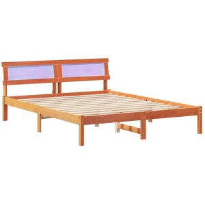 vidaXL Bedframe Wasbruin 140 x 200 cm Massief grenenhout vidaXL Bedframe Wasbruin 140 x 200 cm Massief grenenhout