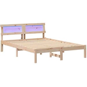 vidaXL Bedframe met hoofdeinde Bruin 120 x 200 cm Massief grenenhout vidaXL Bedframe met hoofdeinde Bruin 120 x 200 cm Massief grenenhout