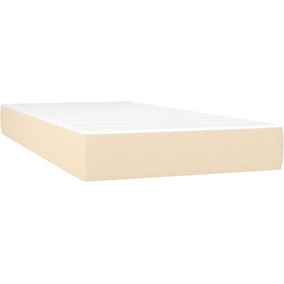 vidaXL Pocketveringmatras medium 90x200x20 cm stof crèmekleurig vidaXL Pocketveringmatras medium 90x200x20 cm stof crèmekleurig