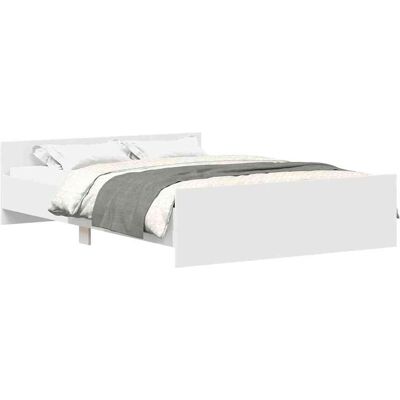 vidaXL Bedframe met hoofd- en voeteneinde wit 140x200 cm vidaXL Bedframe met hoofd- en voeteneinde wit 140x200 cm