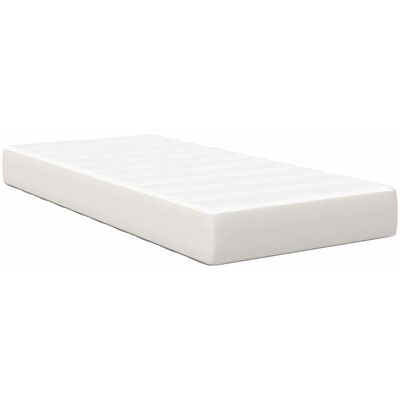 vidaXL Bedmatras met matras Crème 90 x 190 cm Stof vidaXL Bedmatras met matras Crème 90 x 190 cm Stof