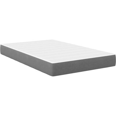 vidaXL Bedmatras met matras Lichtgrijs 120 x 190 cm Stof vidaXL Bedmatras met matras Lichtgrijs 120 x 190 cm Stof