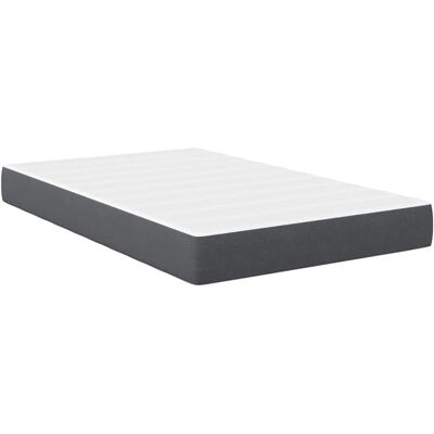 vidaXL Bedmatras met matras Grijs 120 x 200 cm Stof vidaXL Bedmatras met matras Grijs 120 x 200 cm Stof