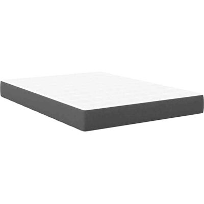 vidaXL Bedmatras met matras Grijs 140 x 200 cm Stof vidaXL Bedmatras met matras Grijs 140 x 200 cm Stof