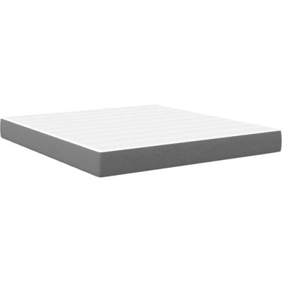 vidaXL Bedmatras met matras Lichtgrijs 180 x 200 cm Stof vidaXL Bedmatras met matras Lichtgrijs 180 x 200 cm Stof