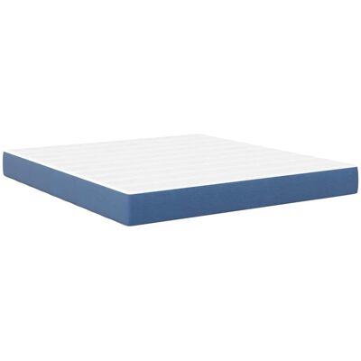 vidaXL Bedmatras met matras Blauw 180 x 200 cm Stof vidaXL Bedmatras met matras Blauw 180 x 200 cm Stof