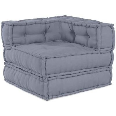 vidaXL Modulebankeenheid Grijs 70 x 70 x 56 cm Stof vidaXL Modulebankeenheid Grijs 70 x 70 x 56 cm Stof