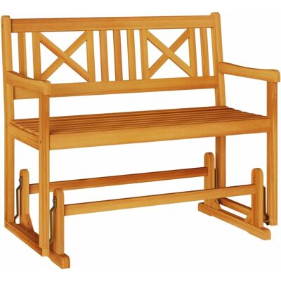 vidaXL Tuin Schommelbank Naturel 110 x 59 x 97 cm Massief Acacia Hout vidaXL Tuin Schommelbank Naturel 110 x 59 x 97 cm Massief Acacia Hout