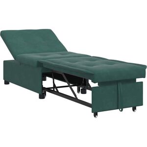 vidaXL Slaapbank Donkergroen 194 x 67 x 82 cm Fluweel vidaXL Slaapbank Donkergroen 194 x 67 x 82 cm Fluweel