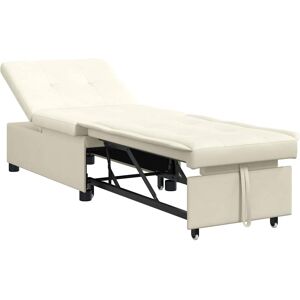 vidaXL Slaapbank Crème 194 x 67 x 82 cm Fluweel vidaXL Slaapbank Crème 194 x 67 x 82 cm Fluweel