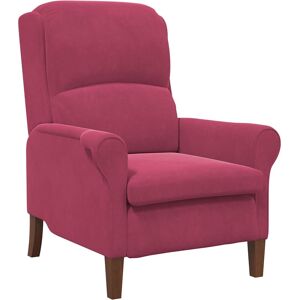 vidaXL Fauteuil Wijnrood Fluweel vidaXL Fauteuil Wijnrood Fluweel