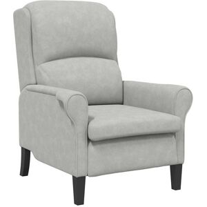 vidaXL Fauteuil Lichtgrijs 76 x 94 x 102 cm Microvezel vidaXL Fauteuil Lichtgrijs 76 x 94 x 102 cm Microvezel