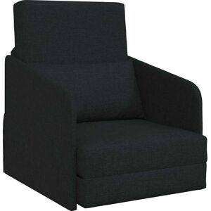 vidaXL Slaapbank Zwart 65 x 80 x 83 cm Stof vidaXL Slaapbank Zwart 65 x 80 x 83 cm Stof