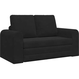 vidaXL Slaapbank Zwart 148 x 71 x 83 cm Fluweel vidaXL Slaapbank Zwart 148 x 71 x 83 cm Fluweel