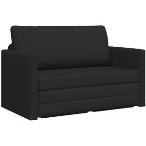 vidaXL Slaapbank 110cm Zwart Stof vidaXL Slaapbank 110cm Zwart Stof