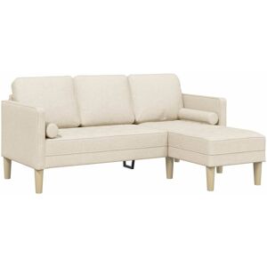 vidaXL Bankstel met kussen Linnen Polyester vidaXL Bankstel met kussen Linnen Polyester
