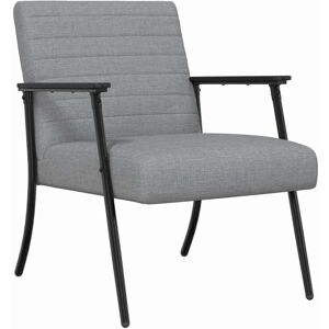 vidaXL Fauteuil Lichtgrijs 59 x 75 x 78 cm Stof vidaXL Fauteuil Lichtgrijs 59 x 75 x 78 cm Stof