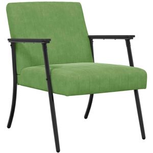 vidaXL Fauteuil Lichtgroen 59 x 75 x 78 cm Fluweel vidaXL Fauteuil Lichtgroen 59 x 75 x 78 cm Fluweel