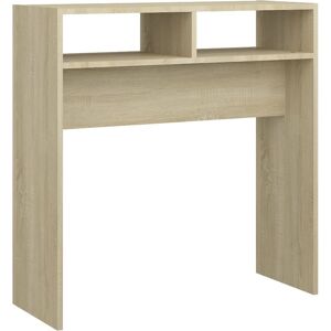 vidaXL Wandtafel 78x30x80 cm bewerkt out sonoma eikenkleurig vidaXL Wandtafel 78x30x80 cm bewerkt out sonoma eikenkleurig