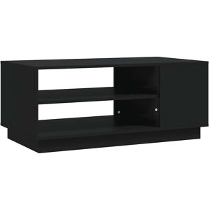 vidaXL Salontafel 102x55x43 cm bewerkt hout zwart vidaXL Salontafel 102x55x43 cm bewerkt hout zwart