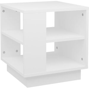 vidaXL Salontafel 40x40x43 cm bewerkt hout wit vidaXL Salontafel 40x40x43 cm bewerkt hout wit
