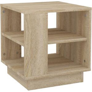 vidaXL Salontafel 40x40x43 cm bewerkt hout sonoma eikenkleurig vidaXL Salontafel 40x40x43 cm bewerkt hout sonoma eikenkleurig