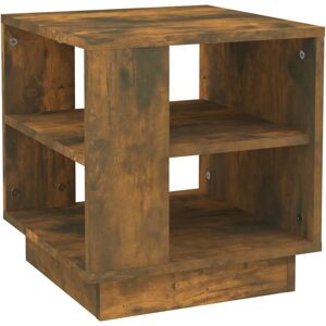 vidaXL Salontafel 40x40x43 cm bewerkt hout gerookt eikenkleurig vidaXL Salontafel 40x40x43 cm bewerkt hout gerookt eikenkleurig