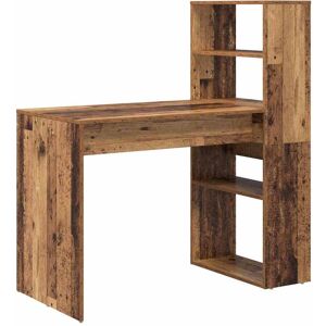 vidaXL Bureau met plank Oud Hout 113 x 54 x 120 cm Bewerkt hout vidaXL Bureau met plank Oud Hout 113 x 54 x 120 cm Bewerkt hout
