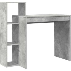 vidaXL Bureau met plank Beton Grijs 100 x 40 x 90 cm Bewerkt hout vidaXL Bureau met plank Beton Grijs 100 x 40 x 90 cm Bewerkt hout