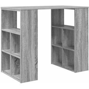 vidaXL Bureau met plank Grijs Sonoma 90 x 50 x 75 cm Bewerkt hout vidaXL Bureau met plank Grijs Sonoma 90 x 50 x 75 cm Bewerkt hout