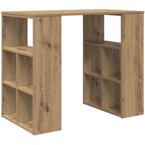 vidaXL Bureau met plank Artisan Eiken 90 x 50 x 75 cm Bewerkt hout vidaXL Bureau met plank Artisan Eiken 90 x 50 x 75 cm Bewerkt hout