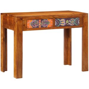 vidaXL Schrijfbureau met lade met opslag Bruin 100 x 50 x 75 cm vidaXL Schrijfbureau met lade met opslag Bruin 100 x 50 x 75 cm