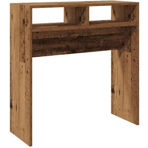 vidaXL Wandtafel 78x30x80 cm bewerkt hout oud houtkleurig vidaXL Wandtafel 78x30x80 cm bewerkt hout oud houtkleurig