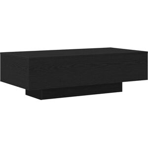 vidaXL Salontafel Zwart Eiken 100 x 49,5 x 31 cm Bewerkt hout vidaXL Salontafel Zwart Eiken 100 x 49,5 x 31 cm Bewerkt hout