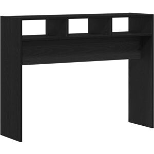 vidaXL Wandtafel Zwart eiken 105 x 30 x 80 cm Bewerkt hout vidaXL Wandtafel Zwart eiken 105 x 30 x 80 cm Bewerkt hout