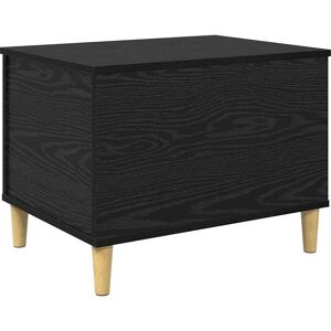 vidaXL Nachtkastje Zwart Eiken 60 x 44,5 x 45 cm Bewerkt hout vidaXL Nachtkastje Zwart Eiken 60 x 44,5 x 45 cm Bewerkt hout