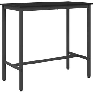 vidaXL Tafel Zwart Eiken 100 x 50 x 90,5 cm Engineered hout en staal vidaXL Tafel Zwart Eiken 100 x 50 x 90,5 cm Engineered hout en staal