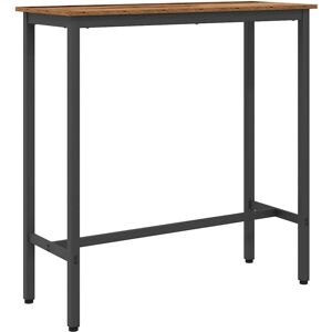 vidaXL Tafel Oudhout 100 x 40 x 100,5 cm Engineered hout en staal vidaXL Tafel Oudhout 100 x 40 x 100,5 cm Engineered hout en staal