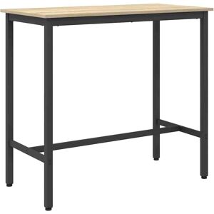 vidaXL Tafel Sonoma Eik 100 x 50 x 90,5 cm Engineered hout en staal vidaXL Tafel Sonoma Eik 100 x 50 x 90,5 cm Engineered hout en staal
