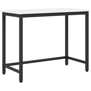 vidaXL Tafel Wit 100 x 50 x 77 cm Engineered hout en staal vidaXL Tafel Wit 100 x 50 x 77 cm Engineered hout en staal