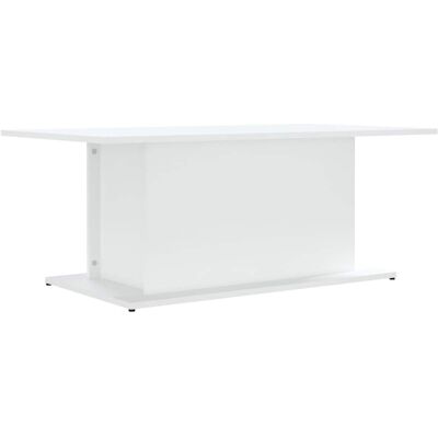 vidaXL Salontafel 102x55,5x40 cm bewerkt hout witr vidaXL Salontafel 102x55,5x40 cm bewerkt hout witr