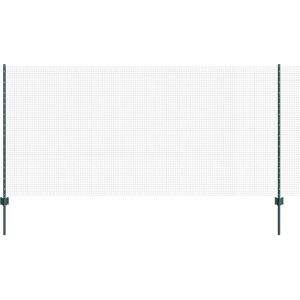 vidaXL Hek met Paal Groen 1,2 x 50 m Staal en PVC vidaXL Hek met Paal Groen 1,2 x 50 m Staal en PVC