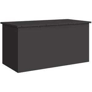 vidaXL Buitopslagdoos Zwart 100 x 50,5 x 50 cm Staal vidaXL Buitopslagdoos Zwart 100 x 50,5 x 50 cm Staal