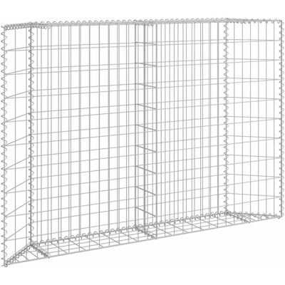 vidaXL Gabion plantenbak trapezium 150x20x100 cm gegalvaniseerd staal vidaXL Gabion plantenbak trapezium 150x20x100 cm gegalvaniseerd staal