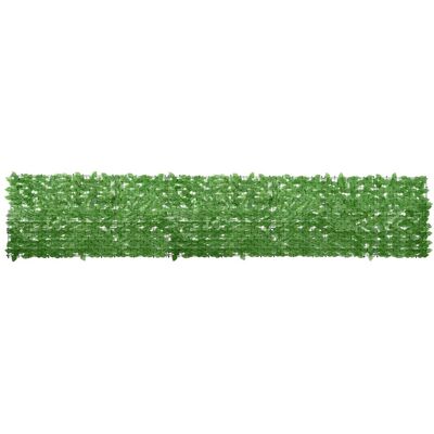 vidaXL Balkonscherm met groene bladeren 400x75 cm vidaXL Balkonscherm met groene bladeren 400x75 cm